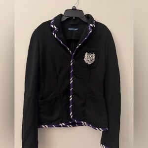 Ralph Lauren Logo-Crest knit blazer size Medium